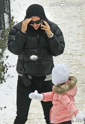 Courteney Cox et sa fille Coco Arquette, non loin de la grand-mère Courteney Copeland, à Central Park