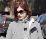 Kate Walsh se rend au stade de Los Angeles pour voir un match de basket. 25/01/09