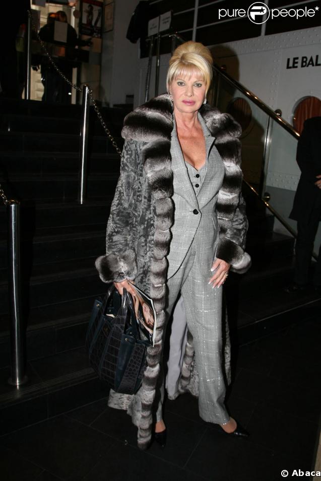 Ivana Trump hier au défilé Franck Sorbier