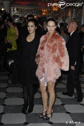 Vanessa et Alysson Paradis au dîner de la mode organisé en faveur du Sidaction, Pavillon d'Armenonville, le 29/01/09