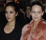 Vanessa et Alysson Paradis au dîner de la mode organisé en faveur du Sidaction, Pavillon d'Armenonville, le 29/01/09