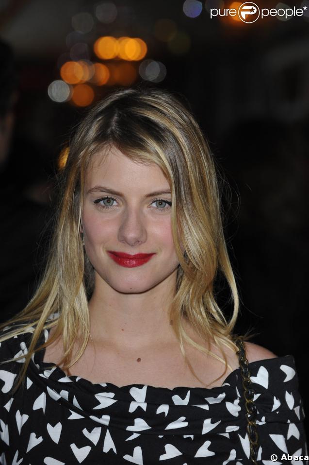 Mélanie Laurent au dîner de la mode organisé en faveur du Sidaction, Pavillon d'Armenonville, le 29/01/09