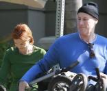 Marcia Cross, son mari et leurs adorables jumelles. 1/02/09