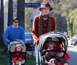 Marcia Cross, son mari et leurs adorables jumelles. 1/02/09