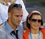 Dannii Minogue et son chéri, le rugbyman Kris Smith à l'Open D'Australie 
