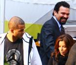 Eva Longoria, Tony Parker et Ricardo Antonio Chavira sur le plateau de Desperate Housewives