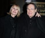 Robert Hossein et son épouse Candice Patou à la remise des trophées des jeunes talents, le 7/02/09