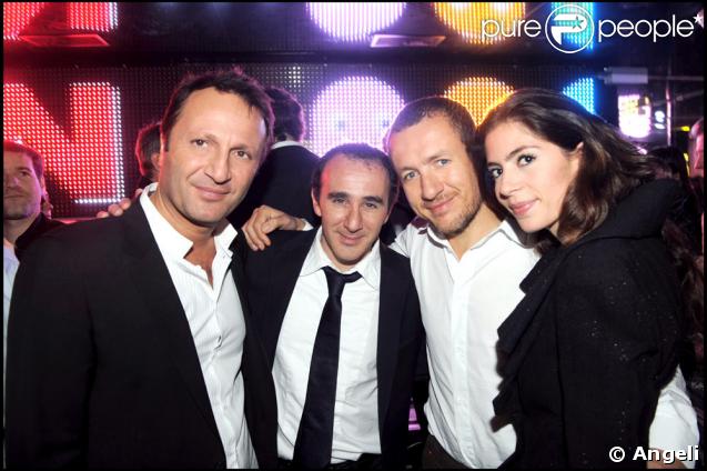 Dany Boon et sa femme, Elie Semoun, Arthur