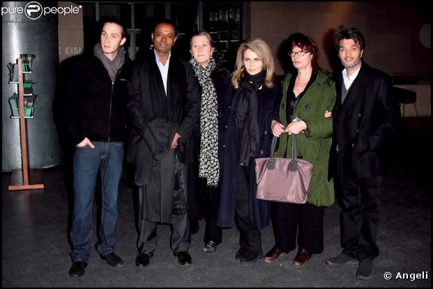 Darius Langmann, sa mère Sylvie, Nathalie Rheims, Arlette (la soeur de Claude Berri) et Thomas Langmann