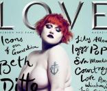 Beth Ditto en couverture du magazine Love 