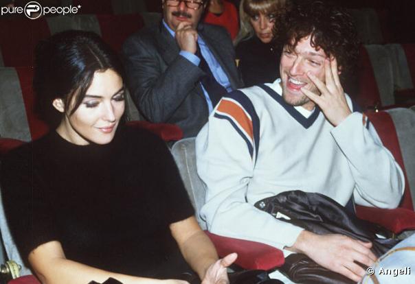 Vincent Cassel et Monica Bellucci en 1995, tels deux jeunes étudiants amoureux !