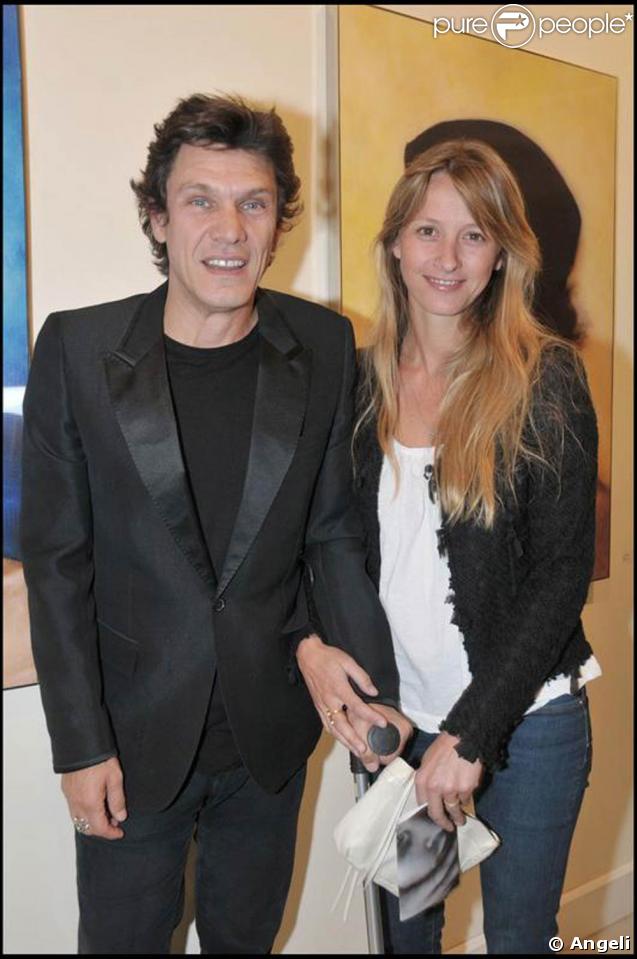 Marc et Sarah Lavoine en 2008. Ils ont aujourd'hui deux enfants : Yasmine et Roman 