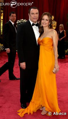 John Travolta et Kelly Preston en 2008