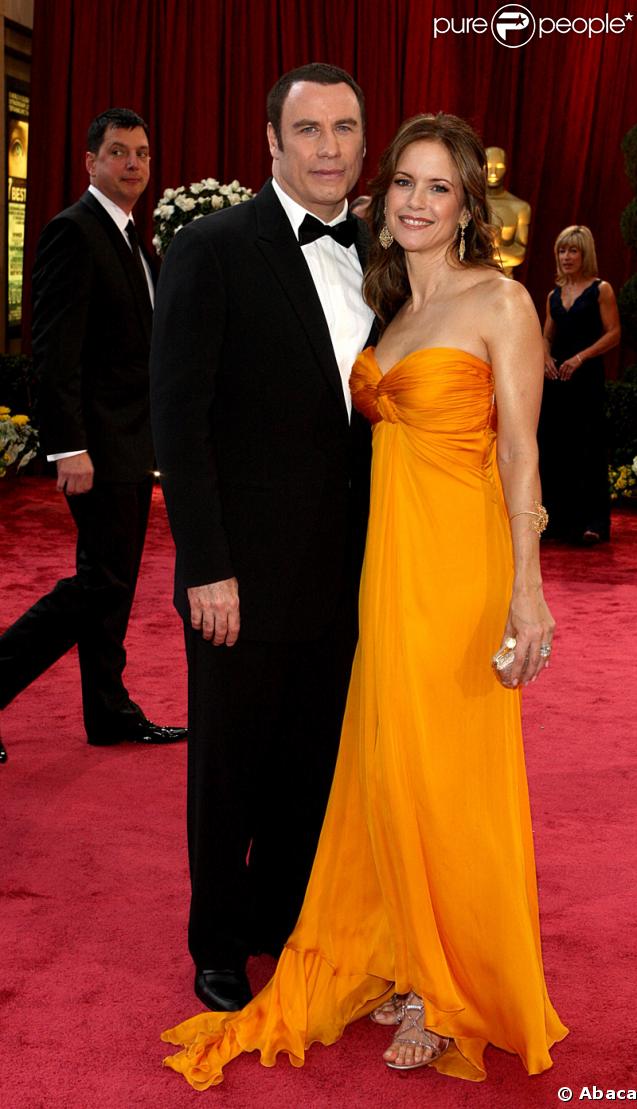 John Travolta et Kelly Preston en 2008 