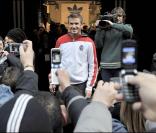 David Beckham à l'inauguration de la boutique Adidas, à Milan ! 23/02/09