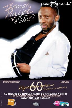 Thomas N'Gigol sur l'affiche de son spectacle