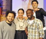 Thomas N'Gijol, Amel Chaabi et Fabrice Eboué la relève de Jamel Debbouze ont présenté lundi 2 mars Le Chihuahua de Berverly Hills 