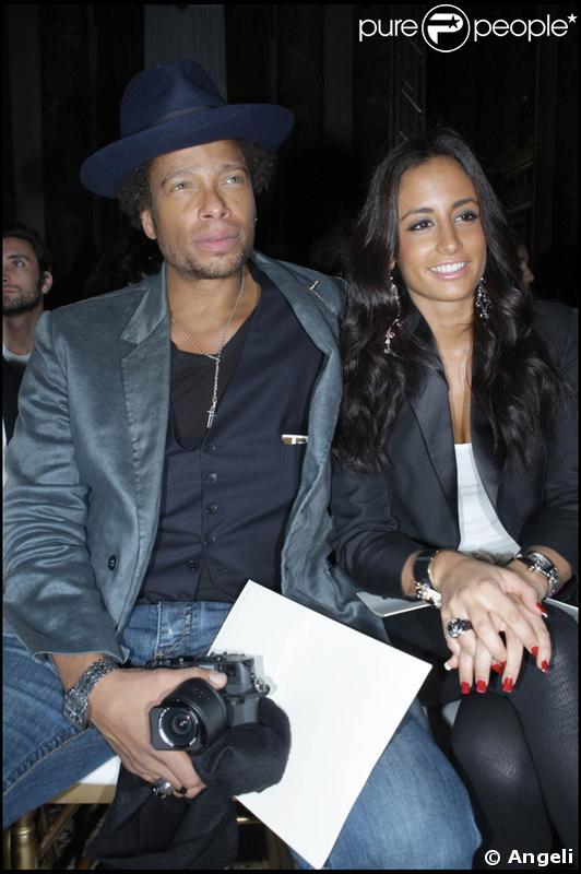 Gary Dourdan et sa compagne au défilé Versace lundi à Milan