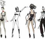 Croquis des costumes de Britney Spears