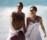Nicolette Sheridan en vacances à St Barth
