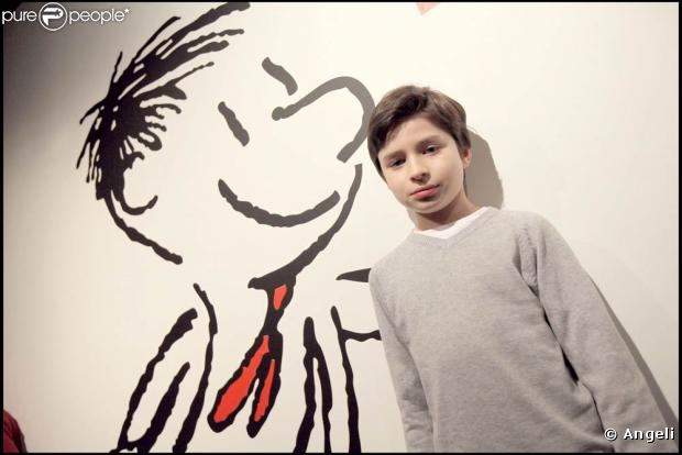 Maxime Godart était hier à l'exposition consacrée au Petit Nicolas, à la mairie de Paris, à l'occasion du 50e anniversaire du petit personnage