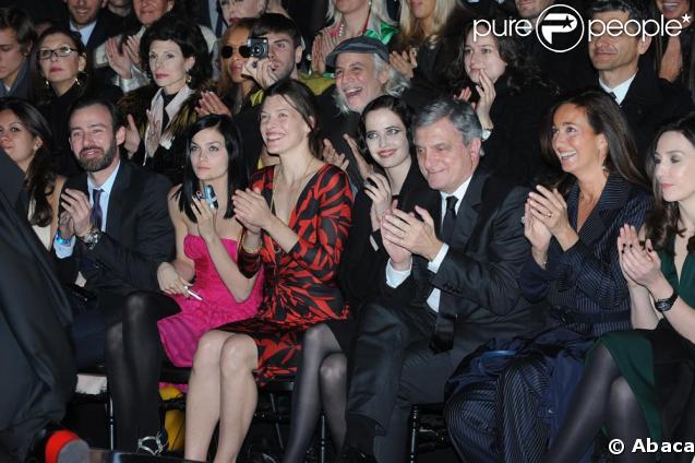 Milla Jovovich et Eva Green fabuleuses au défilé Dior à Paris vendredi 6 mars  