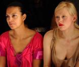 Isabelle Giordano et le top model et amie de Patrick Poivre d'Arvor Anna Sherbinina.