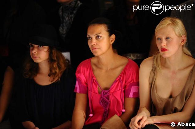 Isabelle Giordano et le top model et amie de Patrick Poivre d'Arvor Anna Sherbinina.