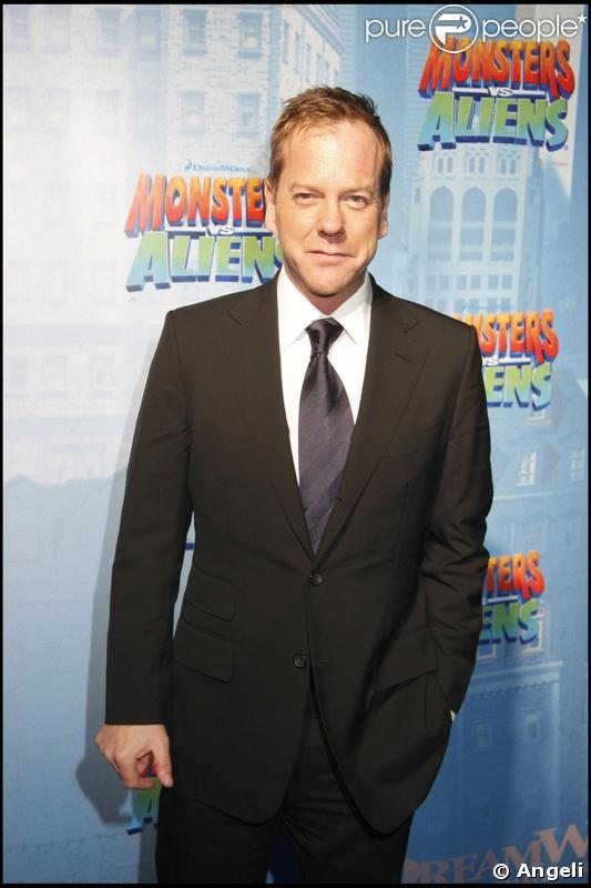 Kiefer Sutherland à la première de  Monstres contre Aliens  à Berlin le 9 mars 2009