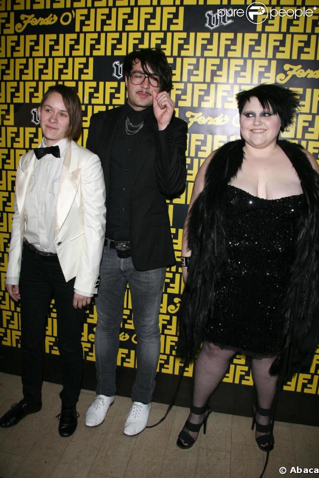 Beth Ditto et son groupe The Gossip à la soirée Fendi mercredi soir au VIP
