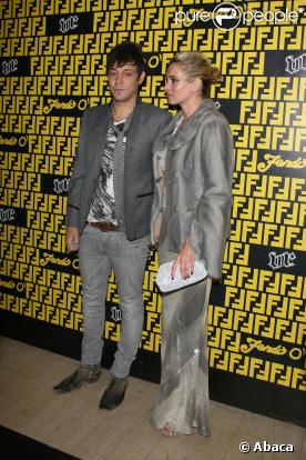 Kate Moss et Jamie Hince à la soirée Fendi mercredi soir au VIP