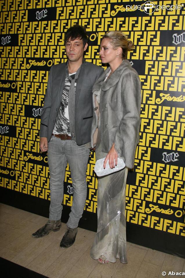 Kate Moss et Jamie Hince à la soirée Fendi mercredi soir au VIP