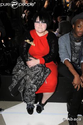 Beth Ditto à Paris au défilé