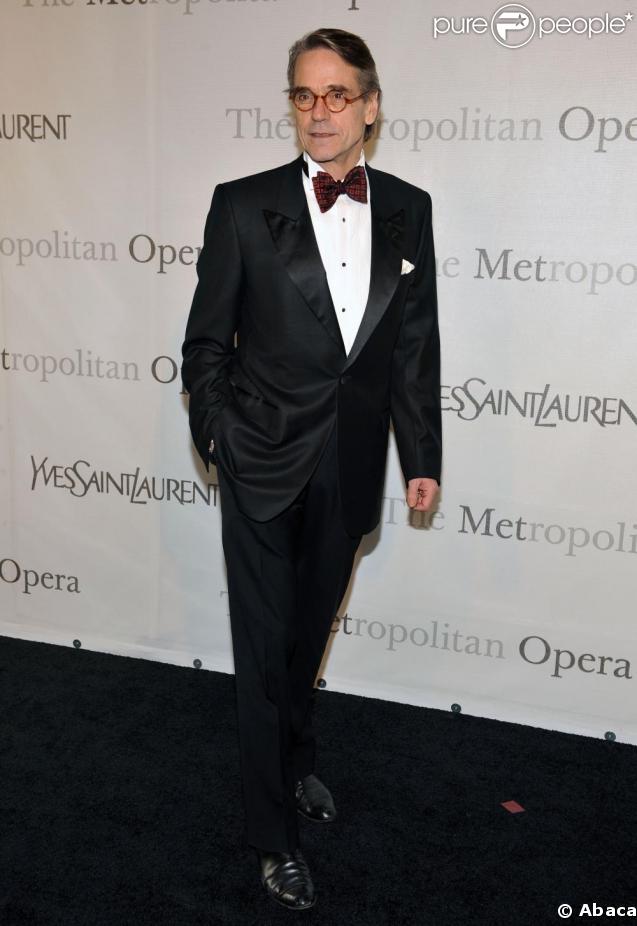 Jeremy Irons à l'anniversaire du Metropolitan Opera      