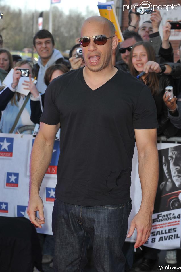 Vin Diesel à la première de Fast & Furious 4 