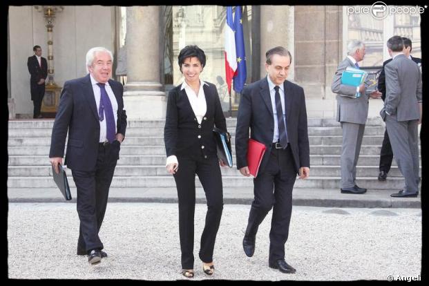 Rachida Dati sort du conseil des ministres. 18/03/09