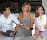 Julio Iglesias Jr avec sa compagne Charisse Verhaert et sa soeur Chabeli au défilé Christian Lay (créateur de bijoux) à Miami