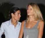 Julio Iglesias Jr et sa compagne la mannequin Charisse Verhaert au défilé Christian Lay (créateur de bijoux) à Miami