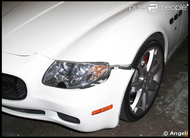 La Maserati de Lilo, légèrement accidentée 