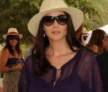 Monica Bellucci et Bernard Fornas à Dubaï lors du tournoi de polo Cartier.