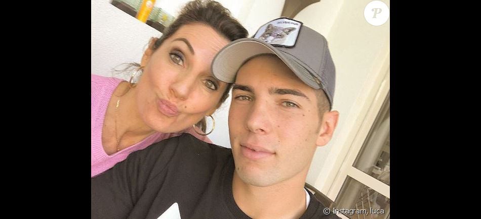 Luca Zidane partage une photo avec sa maman VÃ©ronique, qui fait une duck face, sur Instagram le 17 octobre 2017. 