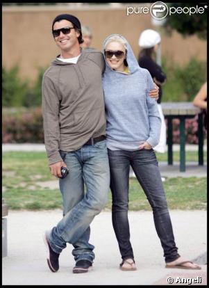 Gwen Stefani, Gavin Rossdale, Kingston et Zuma, au parc Coldwater de Beverly Hills. 29/03/09