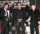 Manny Pacquiao, Mickey Rourke et Ricky Hatton, au Roosevelt Hotel, à Hollywood, le 30 mars 2009 !