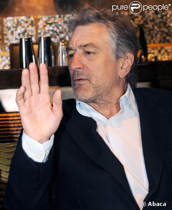 Robert de Niro inaugure à Moscou le 9 avril 2009 le nouveau restaurant Nobu dont il est le co-propriétaire