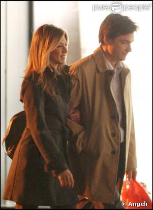 Jennifer Aniston et Jason Bateman sur le tournage de The Baster, le 9 avril 2009, à New York !