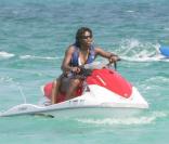 Serena Williams célèbre sa... défaite après le tournoi de Key Biscayne, le 5/04/09