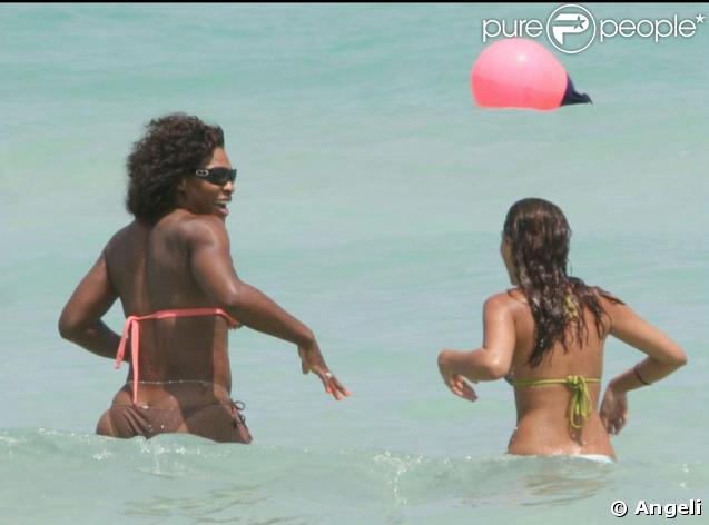 Serena Williams célèbre sa... défaite après le tournoi de Key Biscayne, le 5/04/09