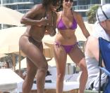 Serena Williams célèbre sa... défaite après le tournoi de Key Biscayne, le 5/04/09