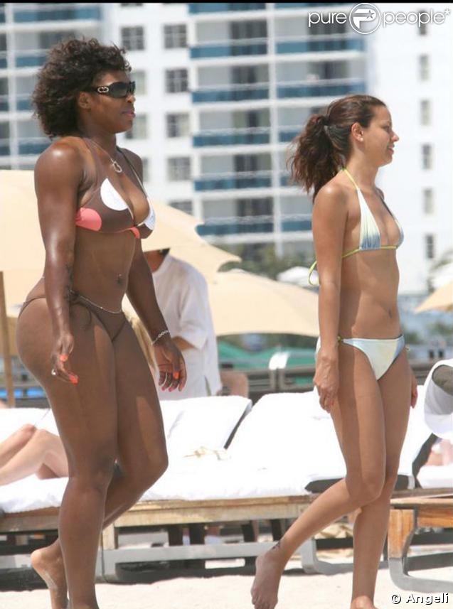 Serena Williams célèbre sa... défaite après le tournoi de Key Biscayne, le 5/04/09