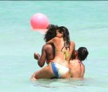 Serena Williams célèbre sa... défaite après le tournoi de Key Biscayne, le 5/04/09